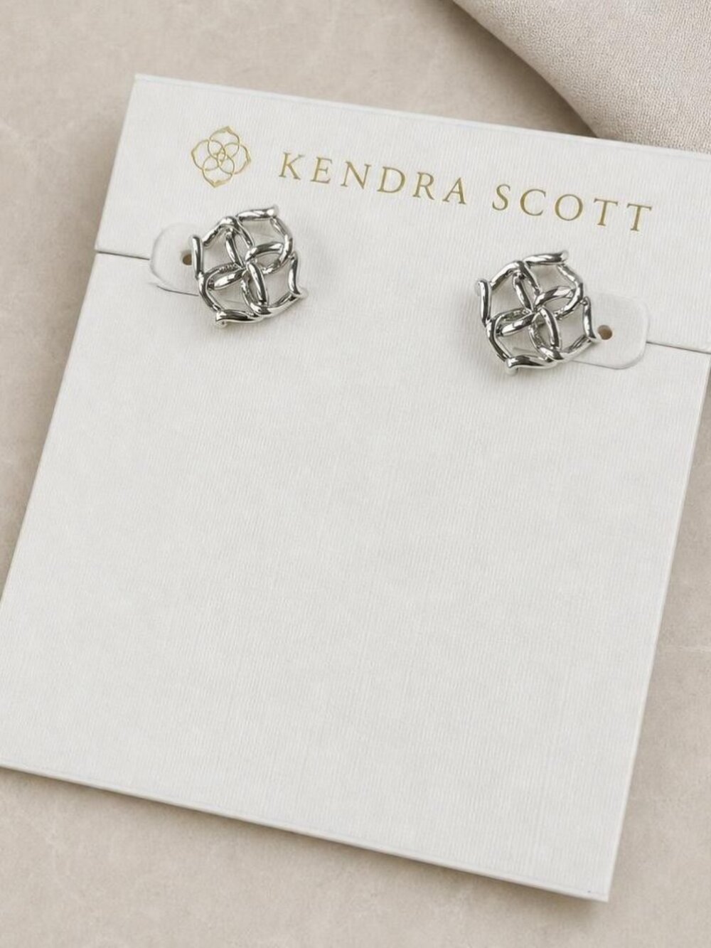 Kendra Scott Kelly Silver Stud Earrings